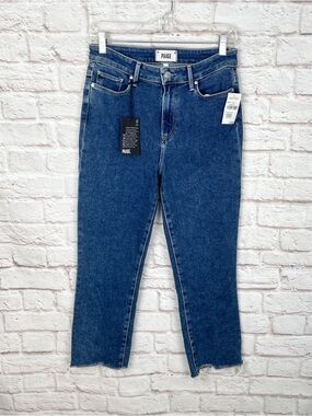 PAIGE High Rise Cindy Crop Straight Imperial Denim Jeans Size 28 New!